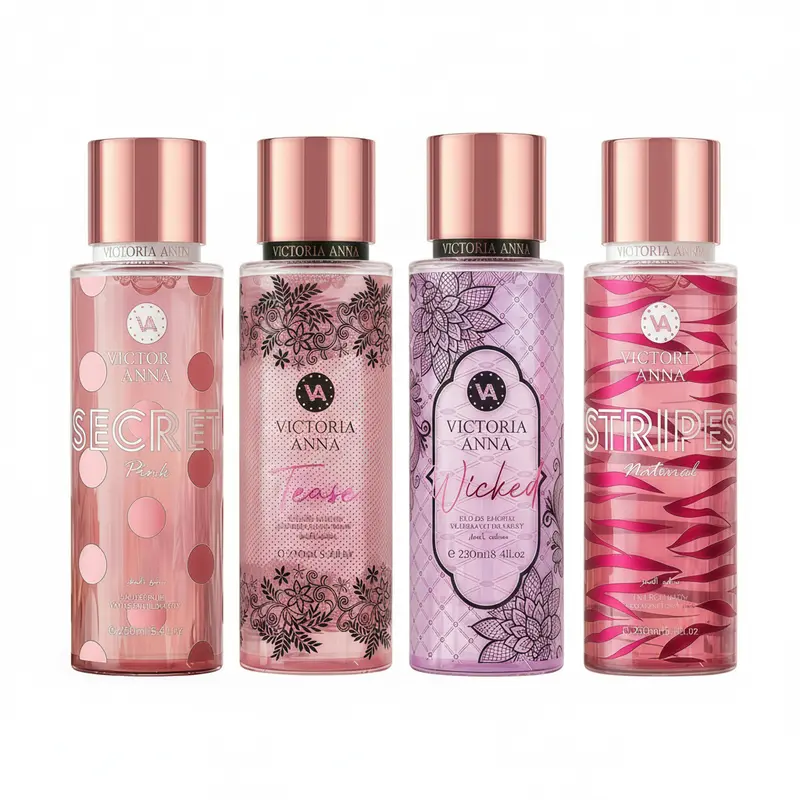 CHE BOHO Victoria Anna Natural Liquid Hair & Body Fragrance Mist - Women's Regular Edition, 8.4 oz/250ml, Gourmand Fruity Floral Scent, Fresh, Long-Lasting, Versatile and Suitable for Adults, 24 Months Shelf Life, All Seasons Use, Single Item