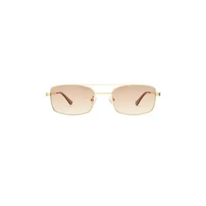 Luv Lou The Rocky Sunglasses in Gold & Tan Gradient