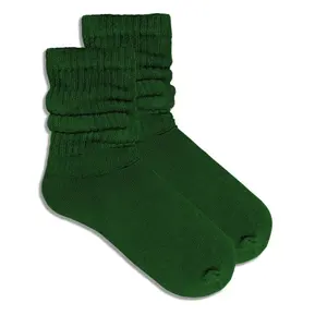 Hunter Green Slouch Socks (Adult Medium - Women's Shoe Sizes 5-10)