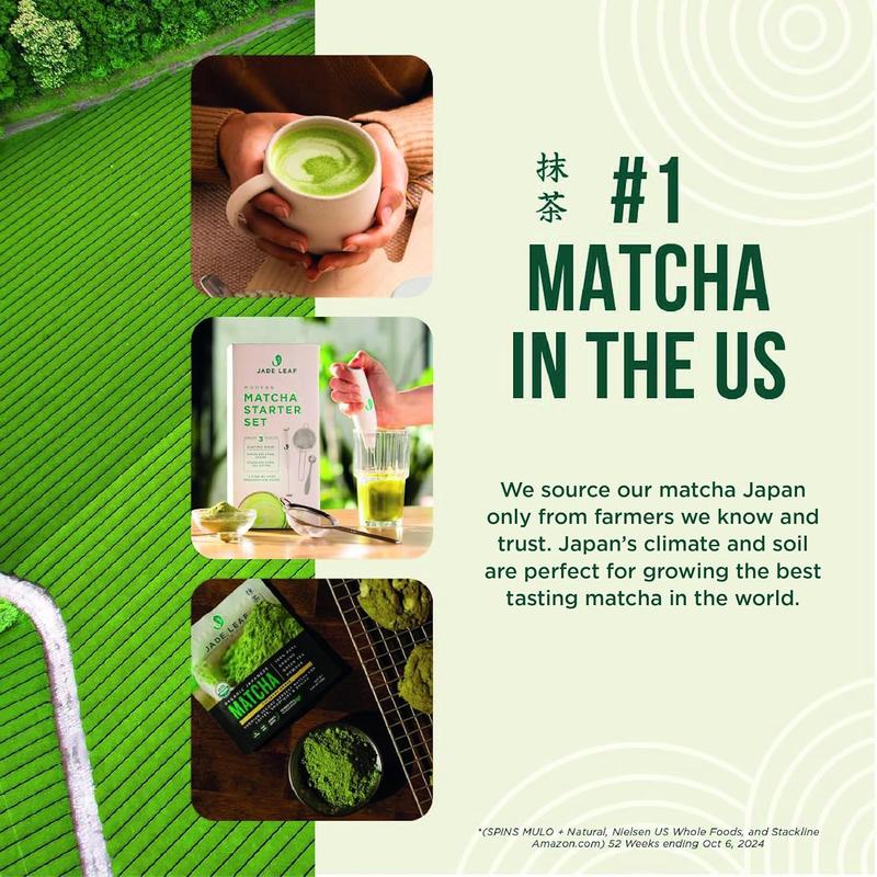 Jade Leaf Matcha Organic Matcha Latte Mix - Lightly Sweet Japanese Matcha Green Tea Powder with Organic Can Sugar for Café Style Blend, 5.3 Ounce / 150g (Pack of 1)