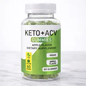 Keto ACV Gummies – Apple Flavor Vegan Gummies – 60 Count