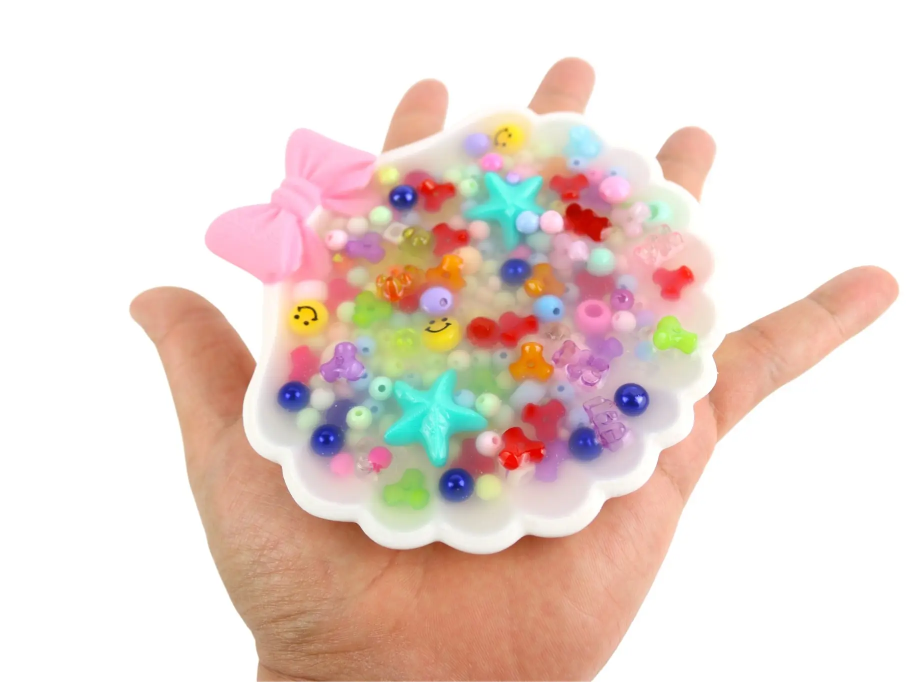 White Clam Picky Party Pad and Trinket Dish Satisfy Your Urge to Pick, Pop and Peel Stress-Free!