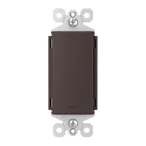 Legrand 326RDB radiant Blank Decorator Wall Plate Insert - Dark Bronze