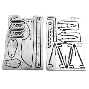 Grim Minimalist Survival Wallet : Multi Tool Wallet with Survival Kit