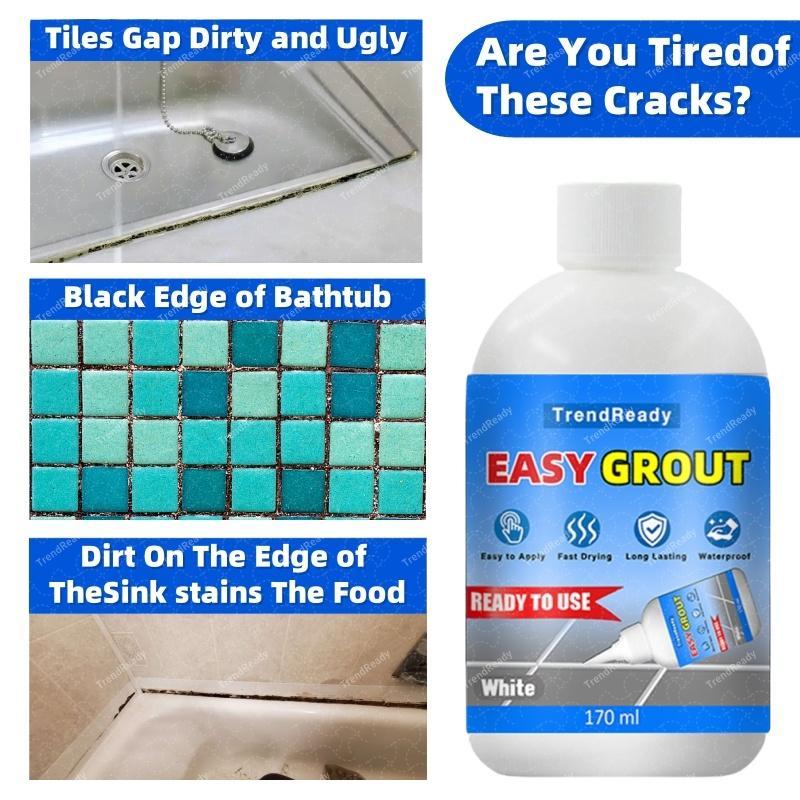 2PCS Heavy-Duty Waterproof Adhesive Sealant - Extra Strong, Flexible, Bond-and-Seal Tile Grout for Kitchen Cabinets, Countertops, Bathroom Tiles, Living Room Washbasins, Floors, Halloween Use, Floor Tiles