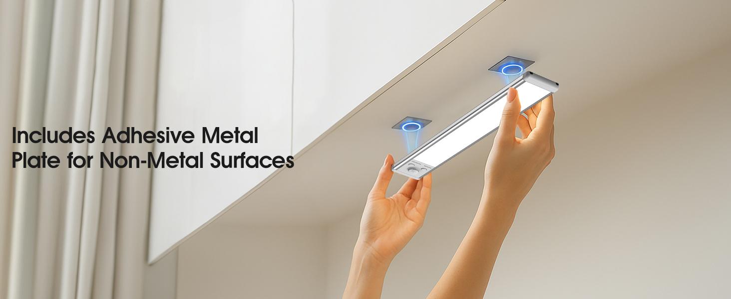 Under Cabinet Lights 5 Pack 52LED Motion Sensor Night Light Indoor 2000mAh USB Rechargeable Magnetic Dimmable Smart Lamp for Kitchen Stairs Wardrobe Lighting Height Adjustable