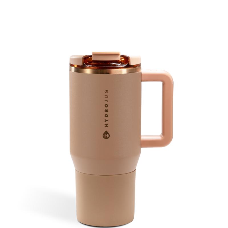 HydroJug Coffee Traveler 20 oz - Leak-Resistant, Ceramic-Lined Insulated Travel Coffee Mug for Hot or Cold Drinks with Flip Lid & Handle, Dishwasher Safe Coffee Tumbler, Spellbound