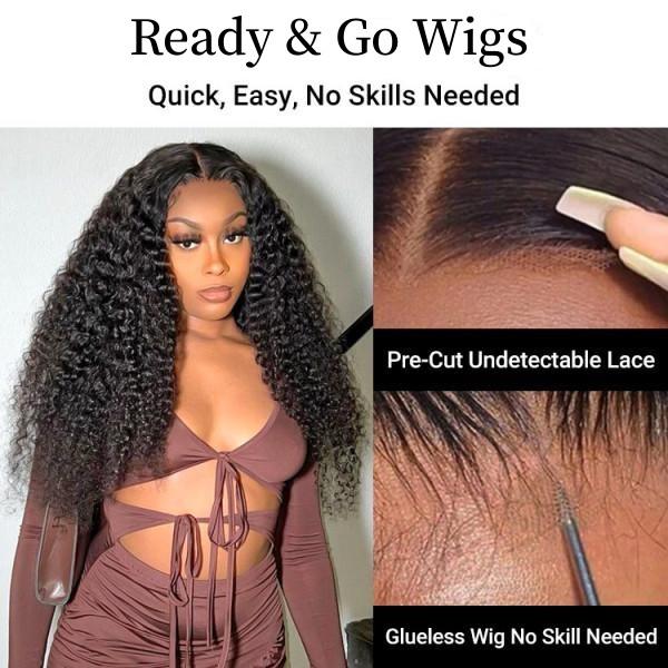[Spring Essential] Wiggins Hair Glueless Loose Deep Wave Wig Side Part & Middle Part 6*8 Lace Closure Wigs Human Hair With Adjustable Drawstring Ready To Go And 7*4 Wig Pre Plucked 13x4 Lace Front Wigs #SpringStatements #WeeklyDeals