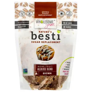 Wholesome Yum Besti, Brown Sugar Replacement, Monk Fruit Allulose Blend, 12 oz (340 g)