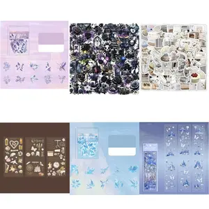 23.0-Sticker and Paper Material Pack for Junk Journaling, Scrapbooking, and Mixed Crafts