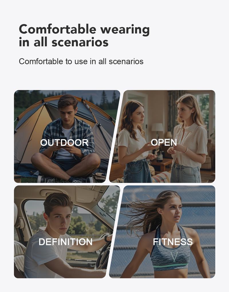 ERAZER XT66Pro OWS Wireless Bluetooth Earphones HIFI Sound Quality Light-Weight Headphones Built-in Microphone