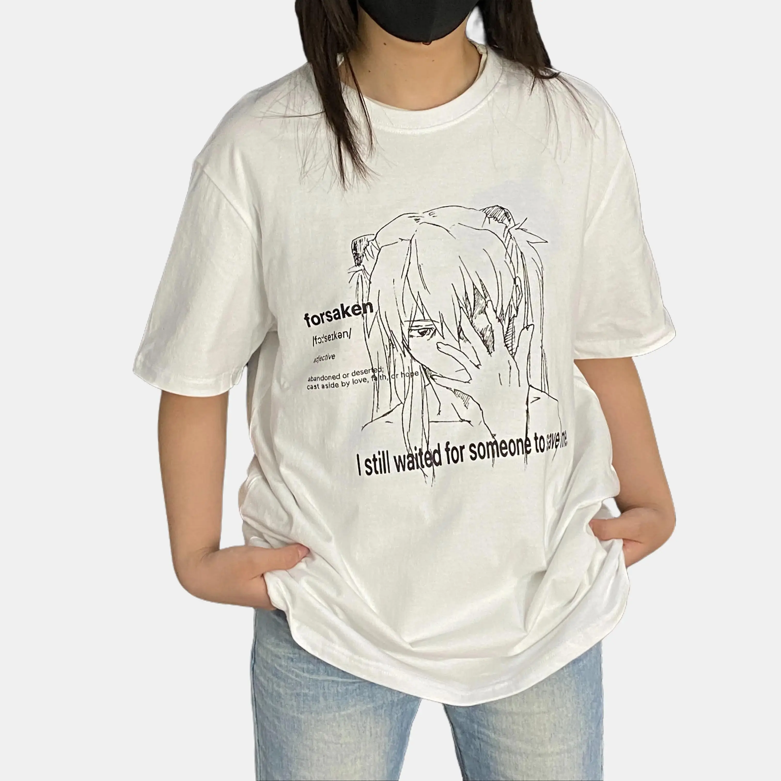 Evangelion Menswear Tshirt Short Sleeve Crew Casual Summer Top for Anime Lover Streetwear Fallfreshness Classic