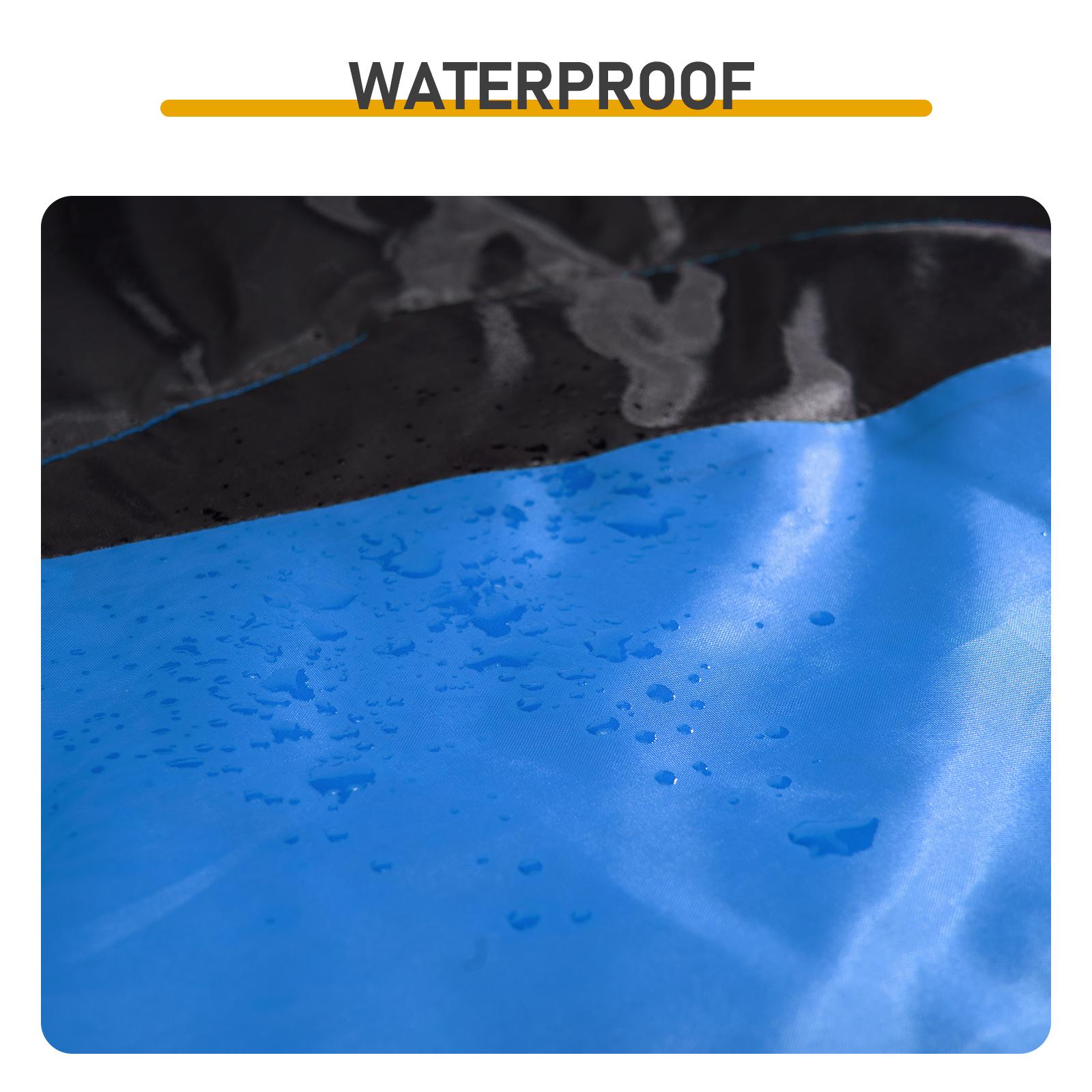 Rectangular Heated Sleeping Bag, Lightweight Sleeping Bag with Multi USB Powered Heating Pads, Waterproof Compact Envelope Sleeping Bag for Backpacking Hiking, Blue