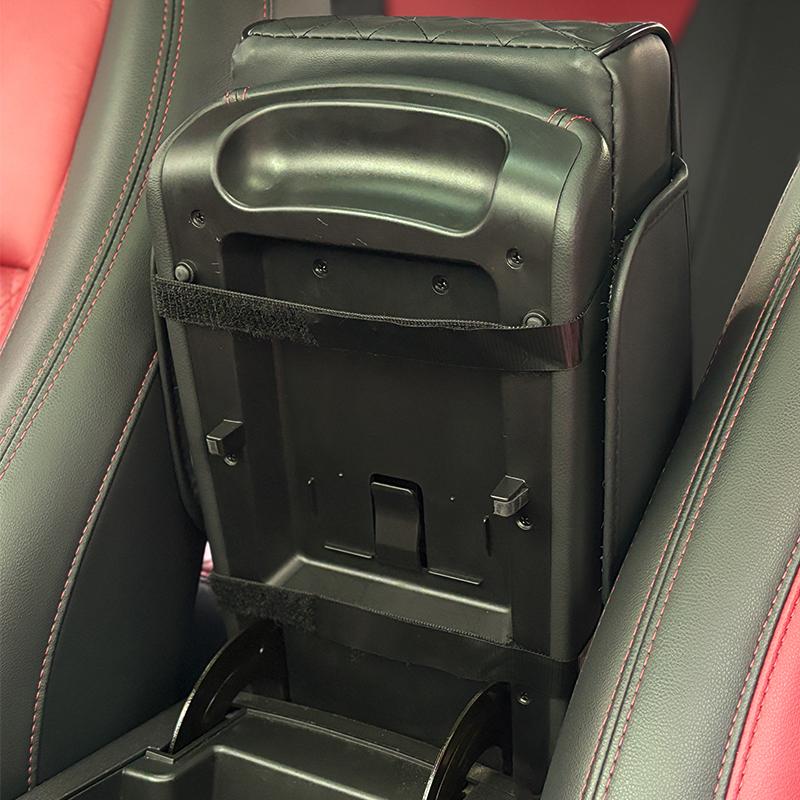 Car Armrest Cushion,5-in-1 Center Console Cover with 2 Storage Bags Cup Holder, Tissue Box Slot, Phone Slot for Sedans, Car Accessories Interior Organizers