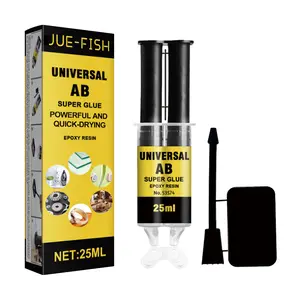 Heavy Duty Epoxy AB Adhesive Metal Repair Glue Waterproof Heat Resistant Casting Bonding Glue for Steel Aluminum Iron Crack Fix DIY Repair