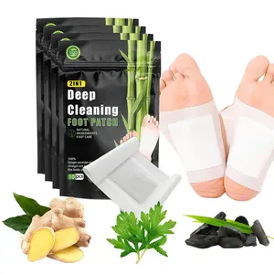 20PCS Natural Herbal Foot Detox Patches -GingerBamboo Deep Cleansing Pads for Stress ReliefToxin Removal, Better Sleep & Wellness FitnessTreatment Healthcare Solution TherapeuticHealthy Therapy
