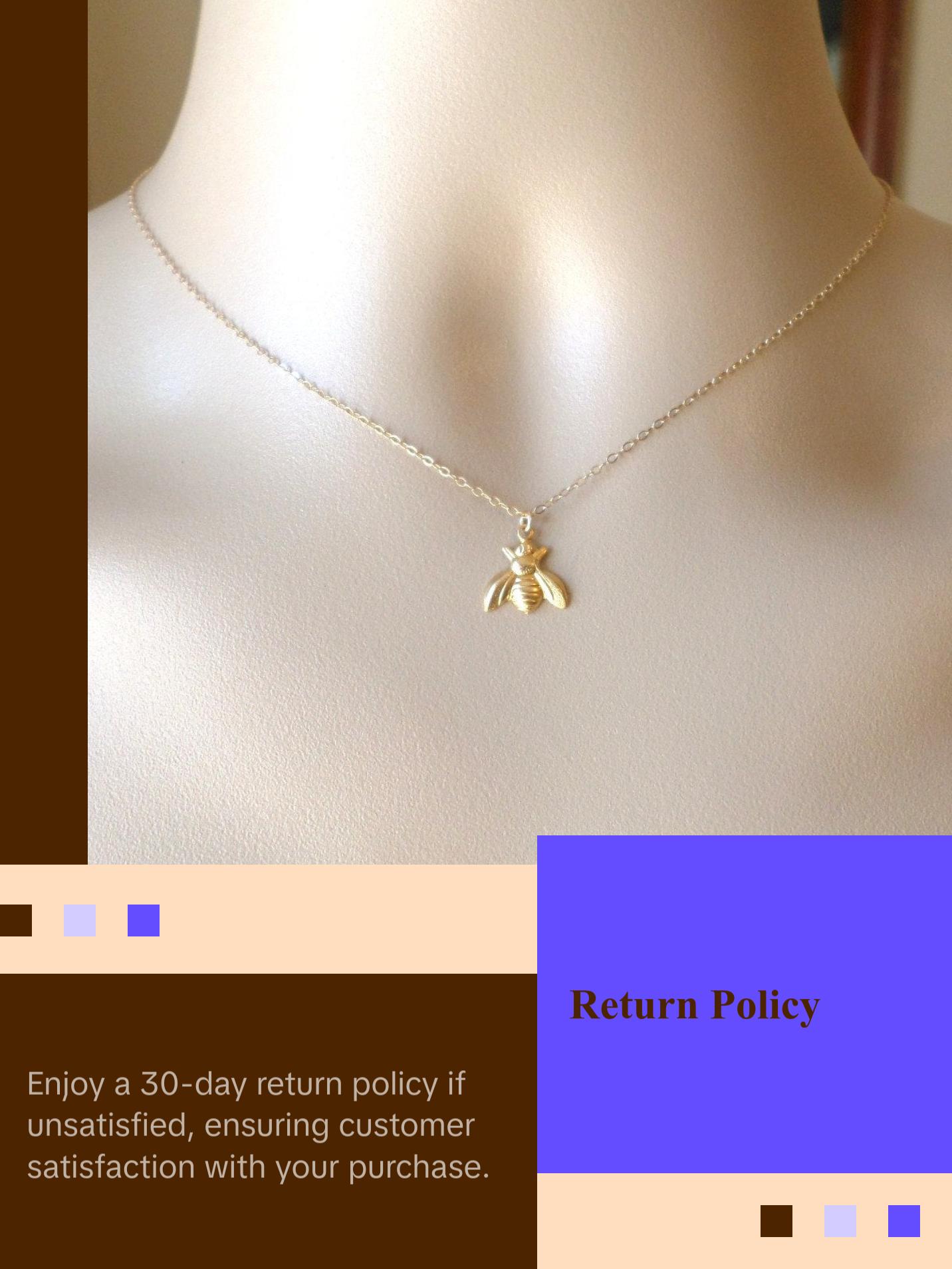 Bee Necklace - Gold Bumblebee Necklace - Gold and Brass Necklace - Nature Inspired Jewelry - Insect or Bug Necklace - Mothers Day Gift