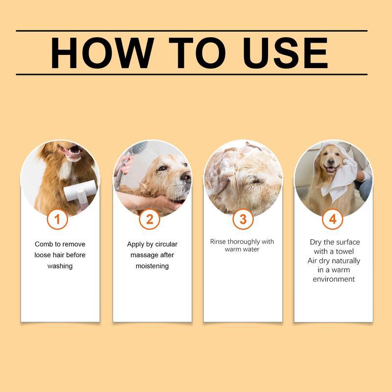 Pet Shampoo (300g) Is A Gentle And Cleansing Shampoo That Makes The Fur Of Pet Cats And Dogs Smooth And Free Of Tangleslitter pellets, spray, litter tray, litter box, removal