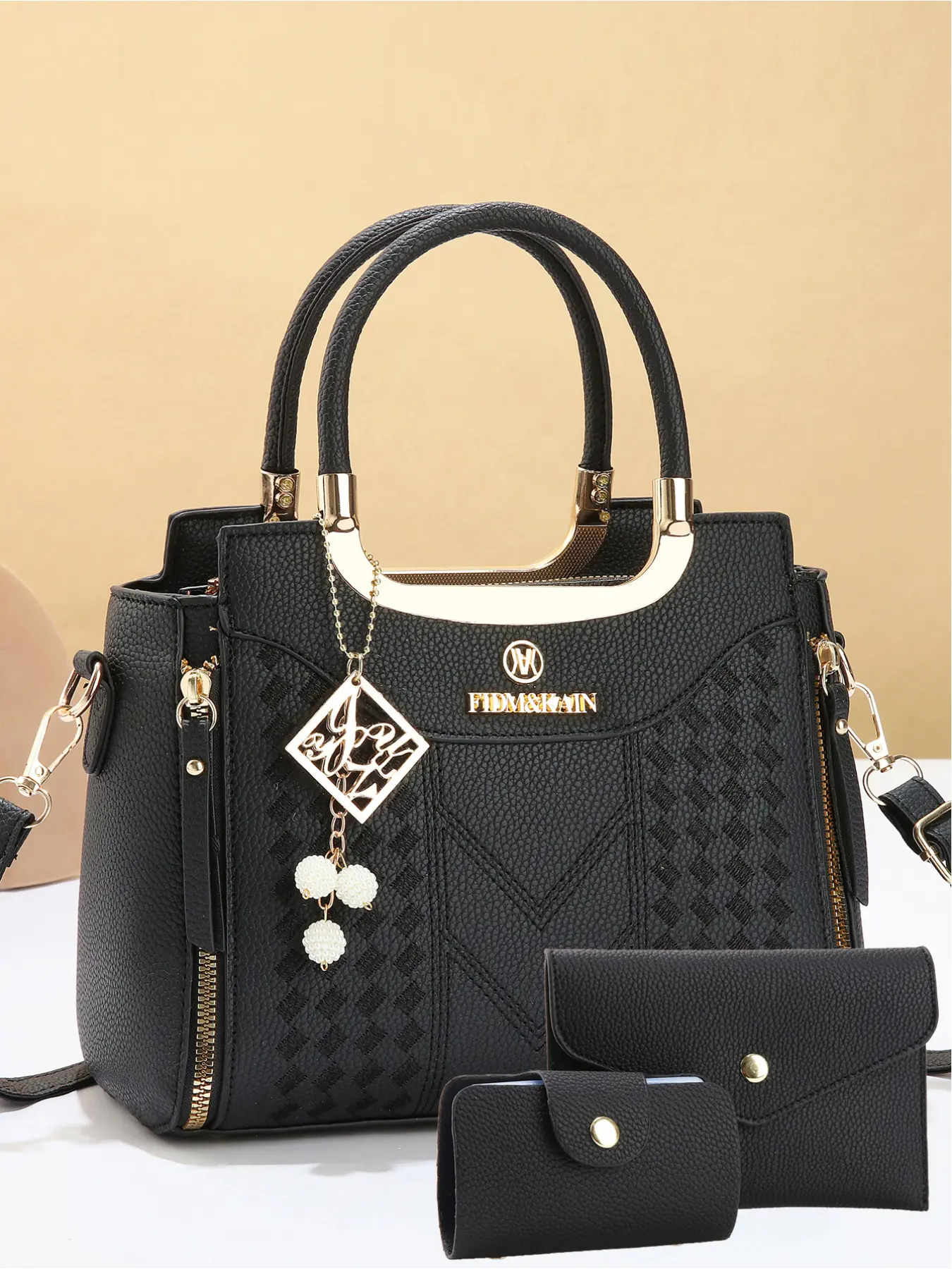 Large-Capacity Fashionable Simple Handbag Set for Women, Stylish Casual Crossbody Bag, Trendy Tote Bag for Daily Outings