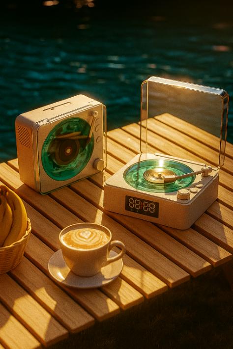 Multifunctional Anxiety Relief Speaker: White Noise, LED Clock, USB/AUX, Environment Light,  Desktop Bluetooth Subwoofer Decor