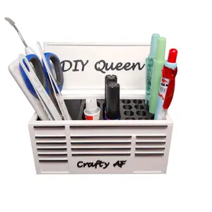 DIY Queen Mini Toolbox – Desk Organizer | Sassy Craft Storage | Gift for Crafters, Makers & Creatives