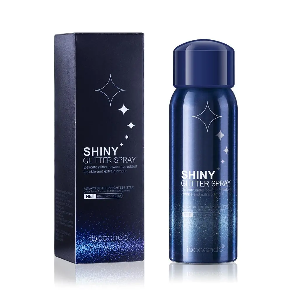 Holographic Shimmer Body Glitter Spray - Long-Lasting, Waterproof, Quick-Drying Cosmetic Mist for Hair, Body & Clothes, Easy-to-Use Glam Cosmetics for Adults, Festival Makeup