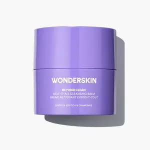 Wonderskin Beyond Clean Melt-It-All Cleansing Balm – One-Step Makeup Remover, Balm-to-Oil Cleanser, Removes Waterproof Makeup & SPF, With Centella & Probiotics, Gentle for All Skin Types
