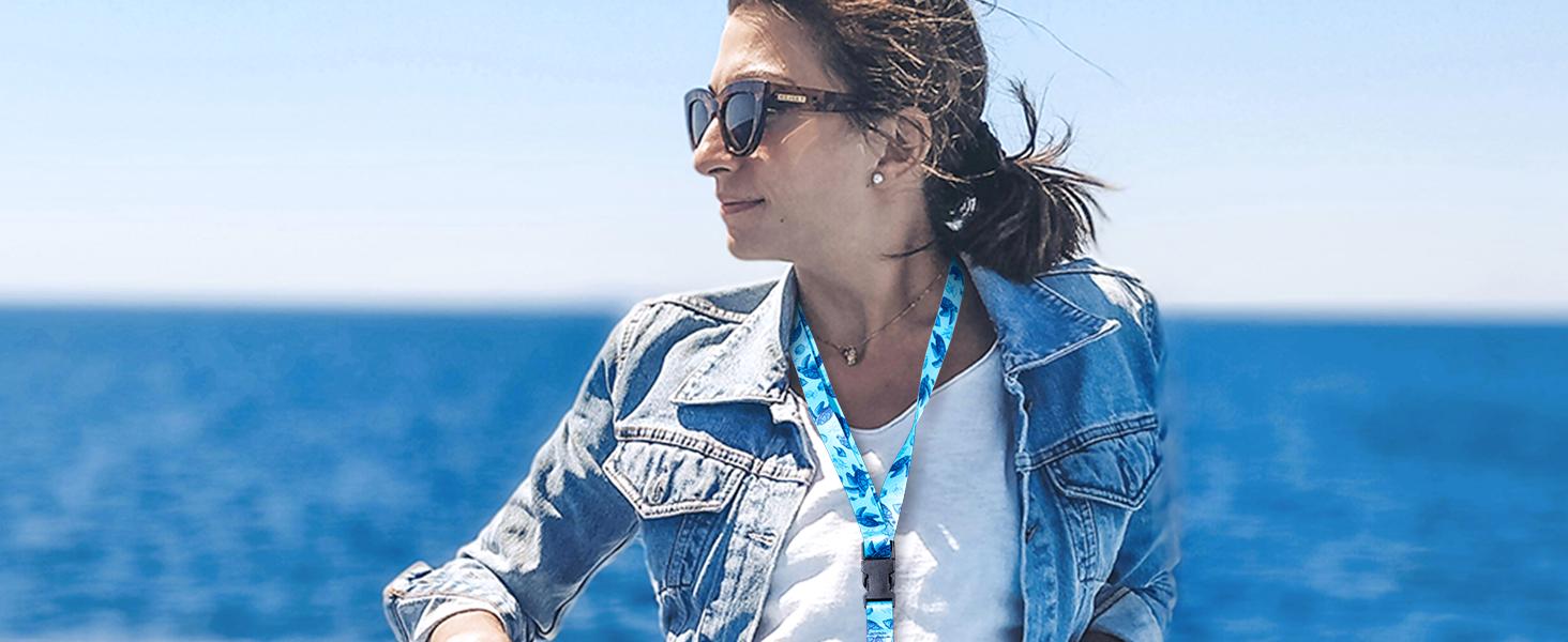 MNGARISTA Cruise Lanyards Adjustable Retractable Reel Waterproof ID Badge Holder for All Cruises Ships Key Cards 2pack Removable Cardholder