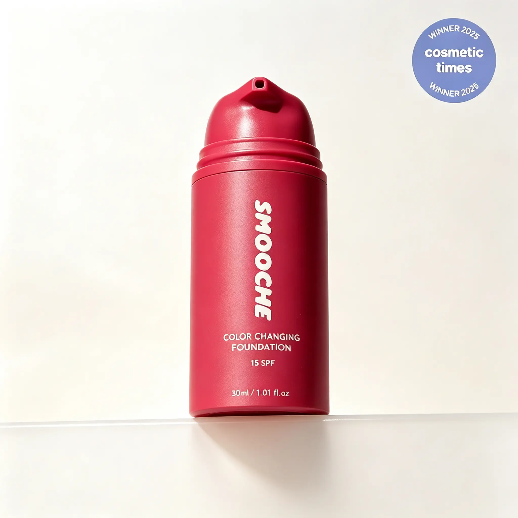 Smooche Tone-Adaptive Color Changing Vegan Liquid Foundation, SPF Daily Makeup Base, Gentle Skin-Friendly Formula, 24HR Long All-Day Wear Lightweight Face Makeup