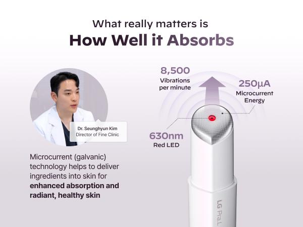 [FREE GIFT] LG Pra.L Ultimate Glow & Firming Skin Booster System ｜ K-Beauty Device + 2 Serums + Free Lip Serum Gift for Visible Radiant Glass Skin Transformation Kit