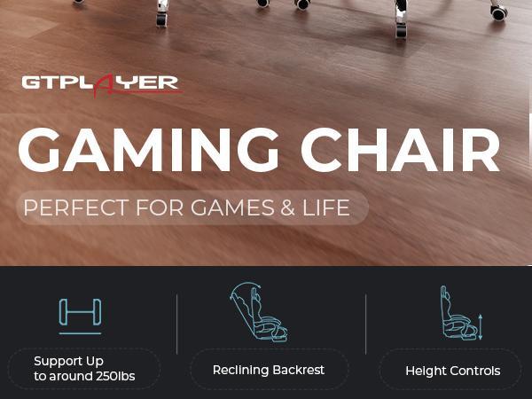 【2026 New Year Sale】GTPLAYER Office Gaming Chair, with Pocket Spring Cushion and Memory Foam Lumbar Pillow, Desk Chair Reclining, Mesh Swivel Rolling Task Chair Furniture Ergonomic