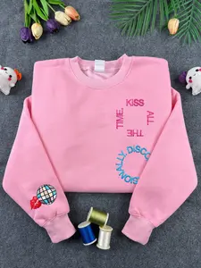 Kiss All The Time Disco embroidered sweatshirt, Disco embroidered hoodie, Harry Kiss all the time