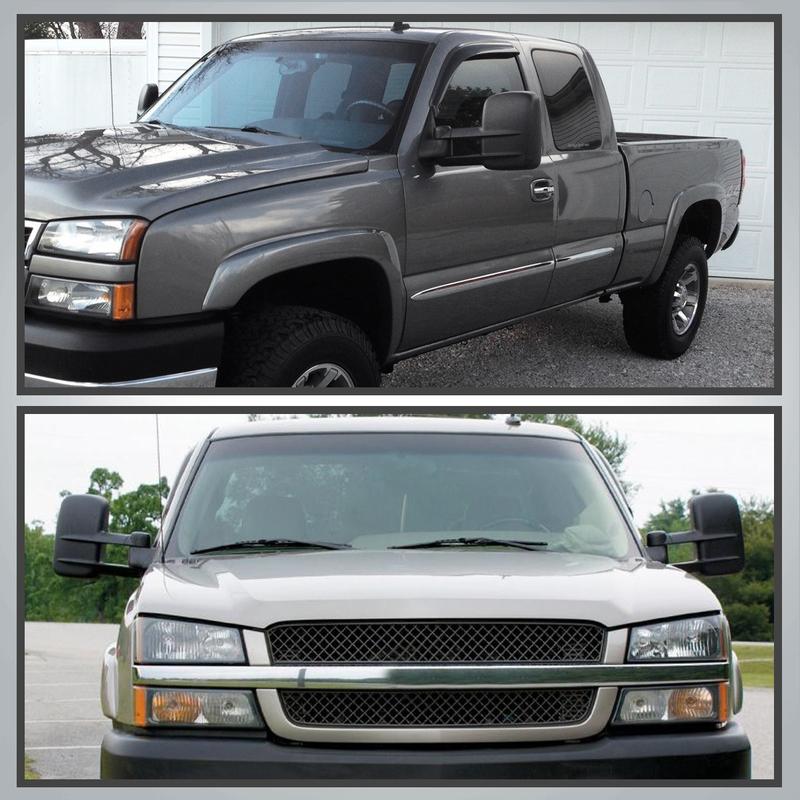 YITAMOTOR Pair Power Heated Tow Mirror for 2003-2006 GMC Sierra Silverado 1500 2500HD 3500 - Heated for Improved Visibility & Easy Installation - Car Accessories