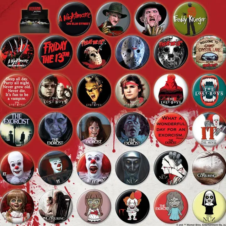 Horror Buttons/Pins
