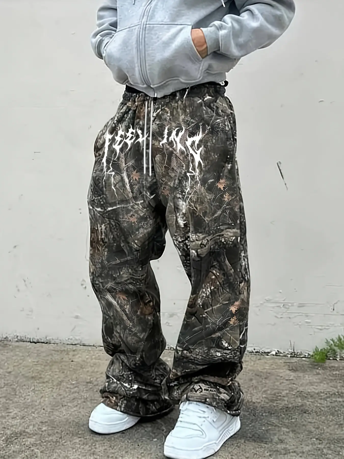 Men's Camouflage Cargo Joggers with Pockets, No-Fuss Tapered Streetwear Style for Hiking & Casual Wear, Sizes S, M, L, Casual Sports Joggers, Mens Clothing