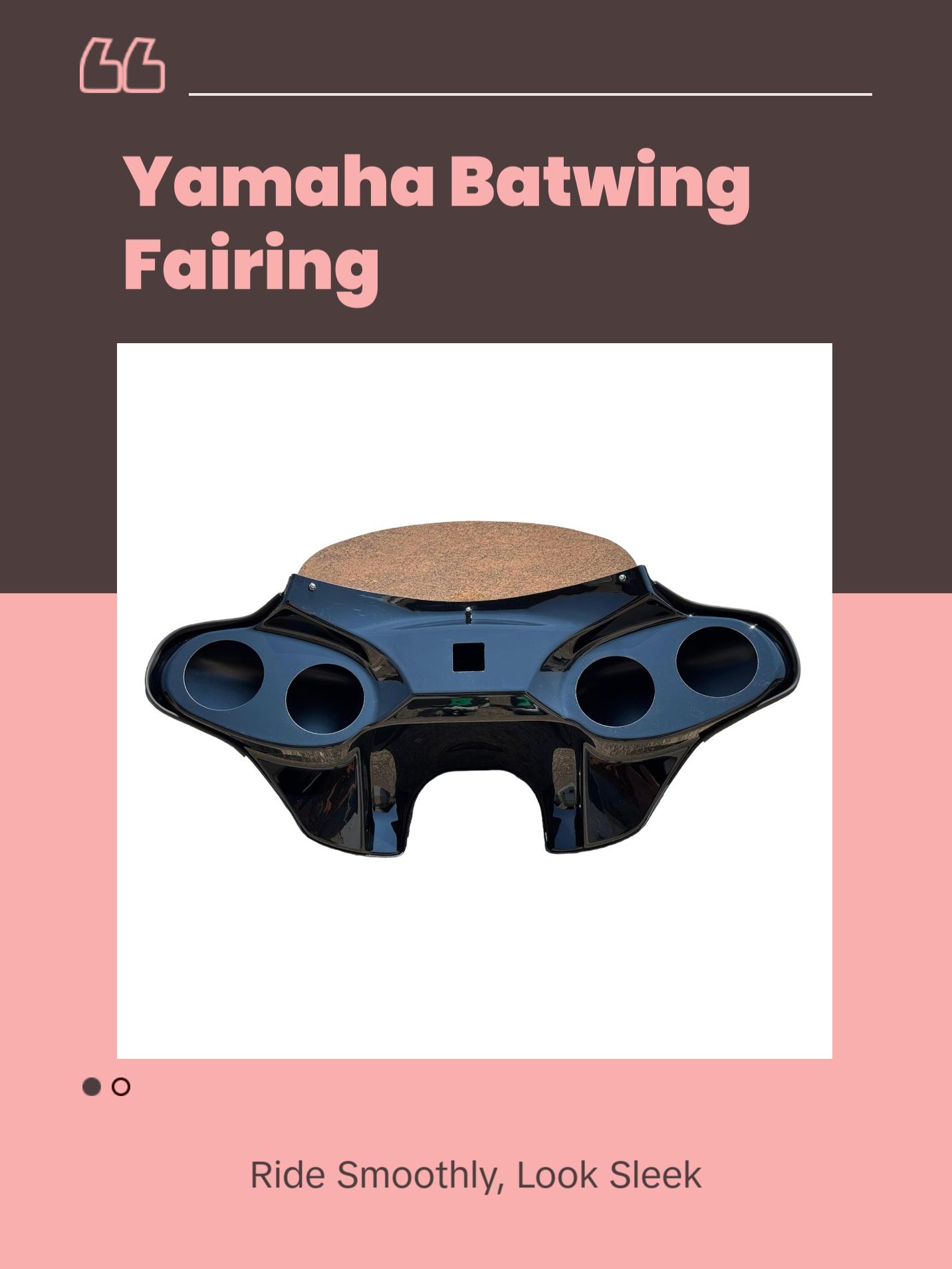 QK Racing Yamaha Road Star 1600/1700 Motorcycle Batwing Fairing 4x5.25 Speakers