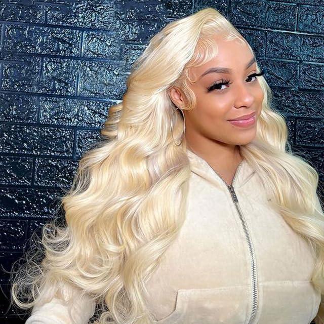[Super Deal] Hot Star 613 Blonde Body Wave 13x6 HD Transparent Lace Frontal Human Hair Wigs 180% Density Brazilian Hiar Straight 13x4 Lace Front Human Hair Wigs