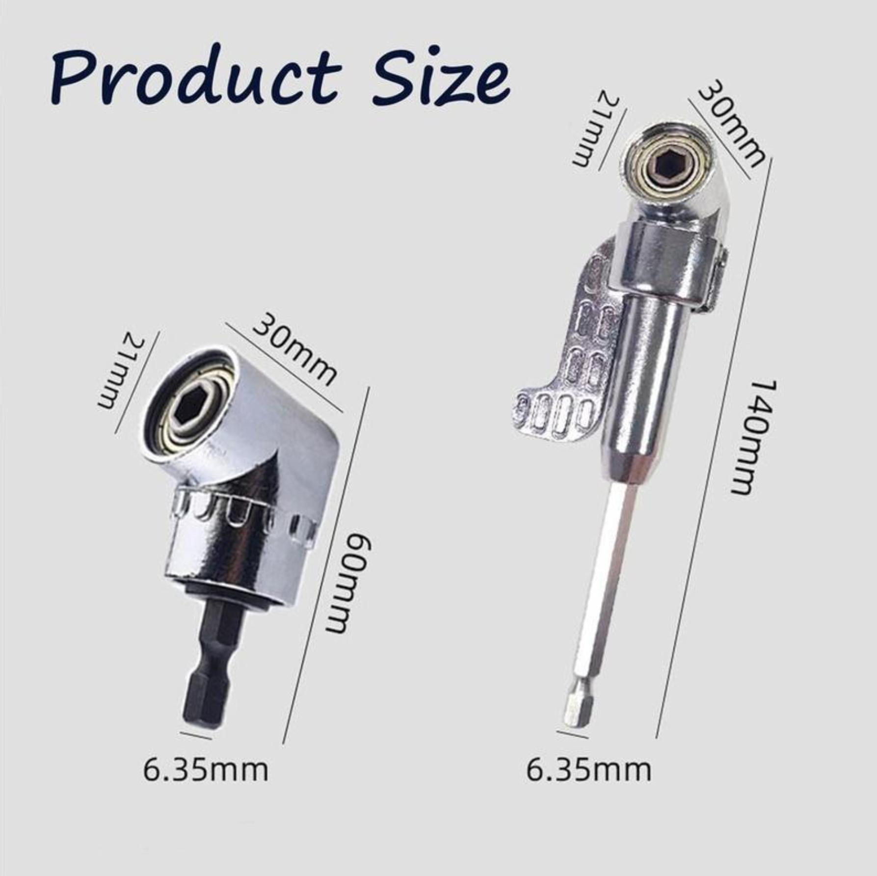 Corner Angled Screwdriver Drill Adapter Screwdriver Batch Wrench Driver Bending Batch Hand Repair Tools Drill Extension Screwdriver Connector-YY0