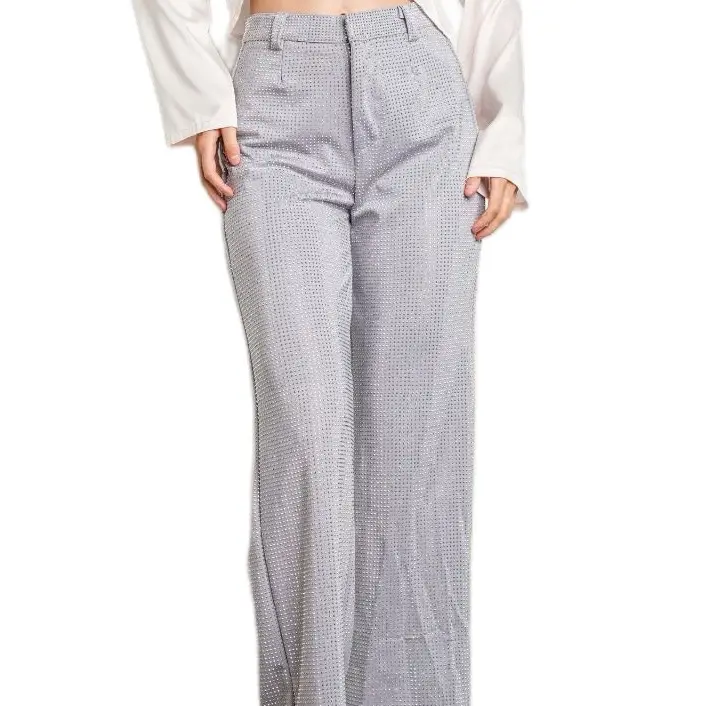 Linda Women's Elegant Sparkle Dress Pants for Casual Wear - Womenswear