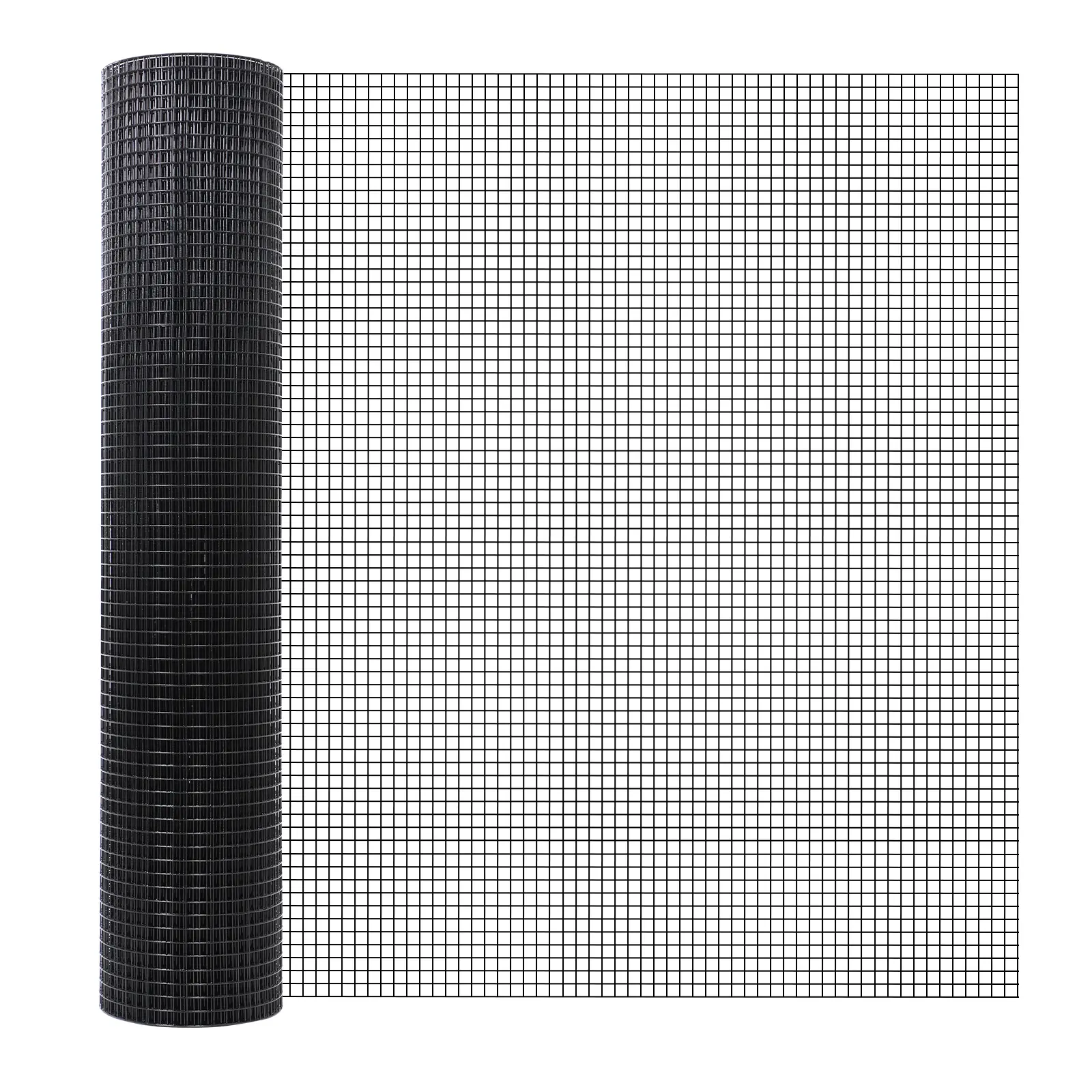 PVC Coated Hardware Cloth 1/2 Inch 48 x 100 Ft Metal Mesh Wire Fence Roll