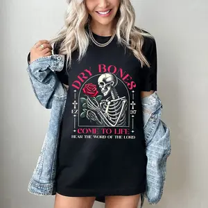 Dry Bones Come Alive Shirt, Ezekiel 37 Bible Verse T-shirt, Skeleton Christian Tee, Religious Halloween Gift, Faith Based Shirts
