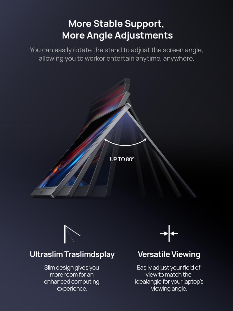 ARZOPA 16.1" 144Hz Gray Portable Gaming Monitor 100% sRGB 1080P FHD Ultra Slim External Second Screen Portable Monitor Display for PS5 Xbox Switch2 Laptop PC Mac