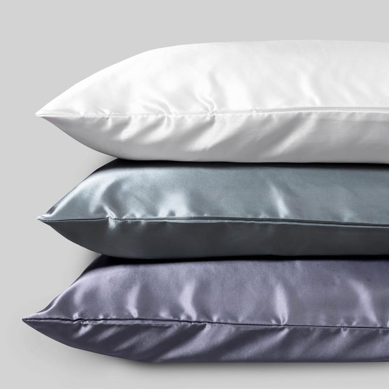 Queen Pillowcase Set of 2 with Envelope Closure Silky Soft Satin Fabric for Restful Sleep Multiple Colors Easy Care Soft Breathable Sheet