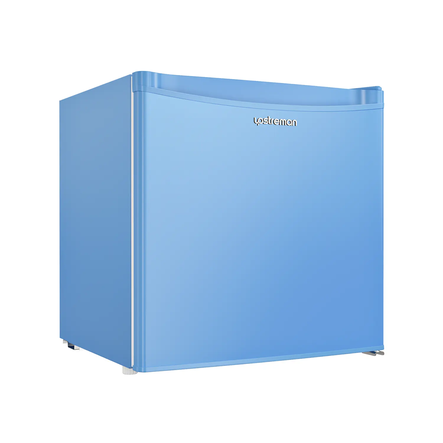 Upstreman mini fridges 1.7 Cu Ft with Freezer FR17 Adjustable Thermostat Energy Saving Low Noise Single Door Compact Refrigerator for Dorm Office Can Bedroom blue fridge mini  brands Small pantry drink fridge skincare fridge Portable tiktokshopspringglowu