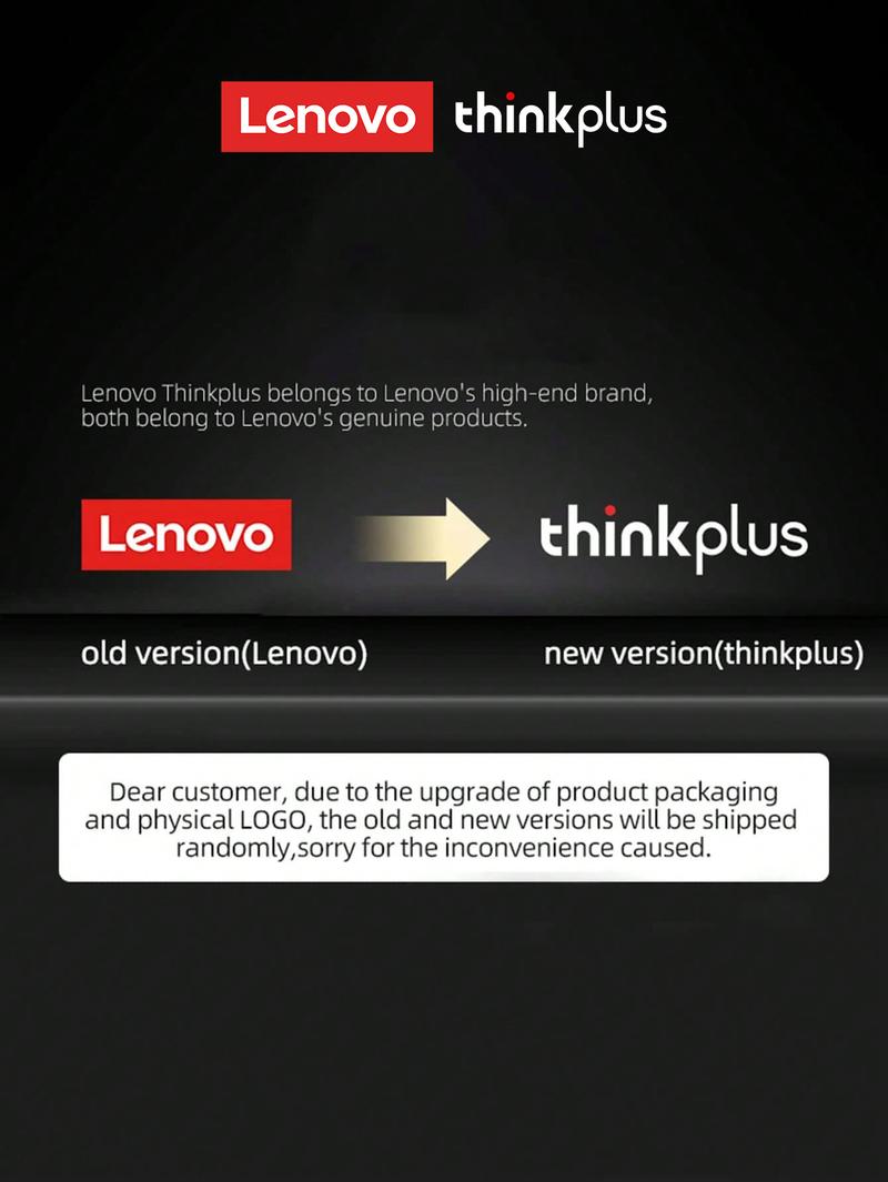 Lenovo LP40 Pro In-Ear Wireless Headphones with Bluetooth 5.1, Master-Slave Switching, High-Resolution Audio, Noise-Free Clarity, Comfortable Fit, Electronic Headset Earbuds for Music & Phone Calls