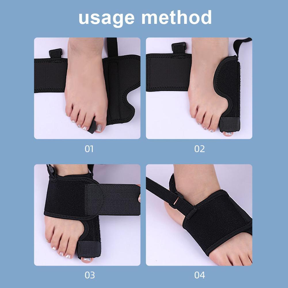 Adjustable Toe Alignment Support - Orthopedic Corrector for Hallux Valgus & Bunion Comfort with Posture Improvement