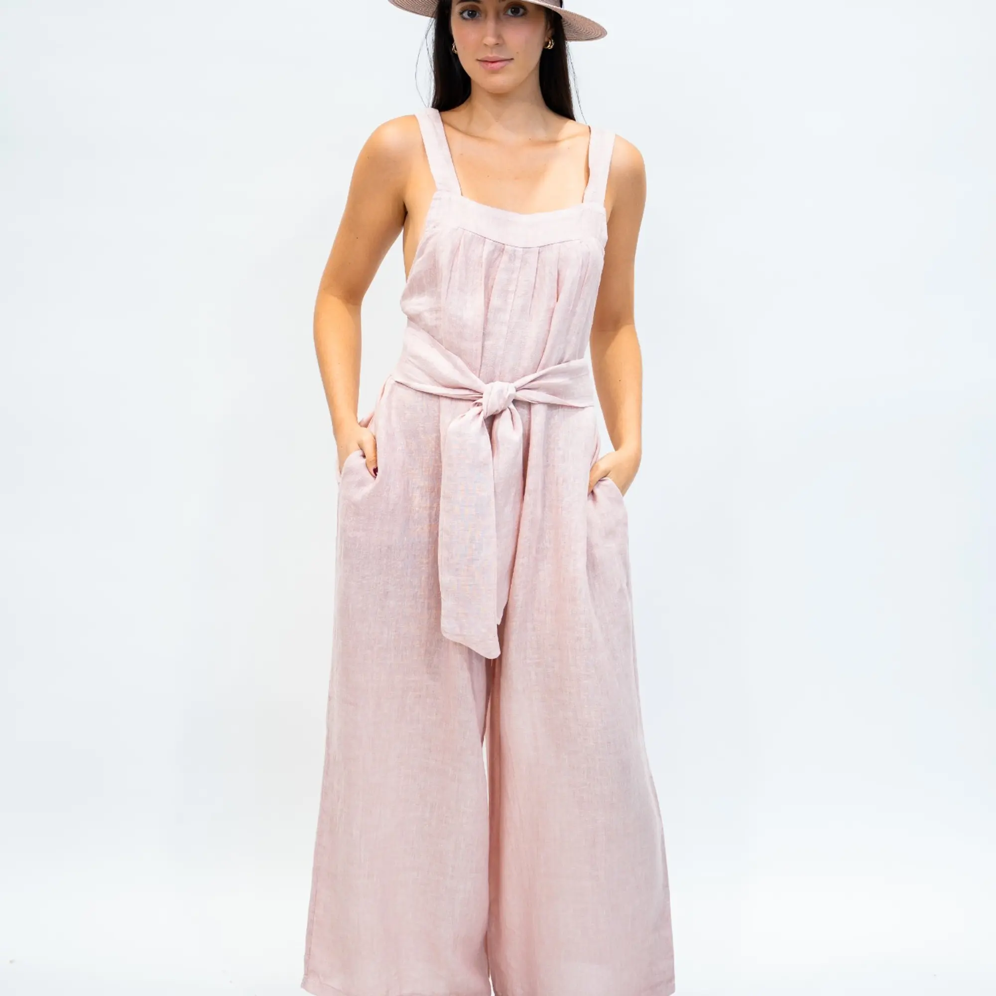 Linen Maruja Jumpsuit One Size XS-1XL Linen Maruja Jumpsuit One Size XS-1XL