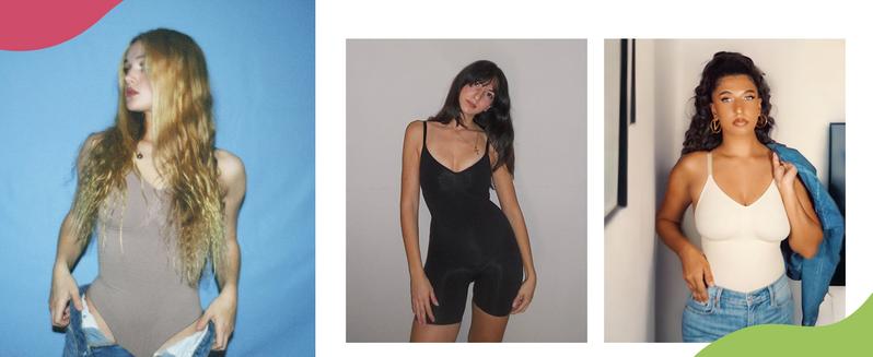 SHAPERX Bodysuit for Women Tummy Control Shapewear Briefs Style Womenswear Underwear