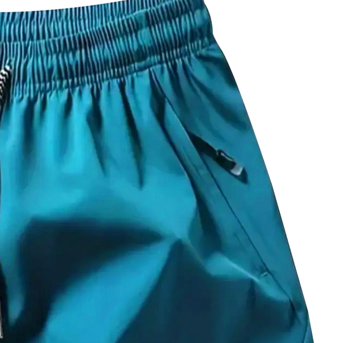 Men's breathable casual two-piece shorts with zippered pockets to prevent items from falling during sports, suitable for outdoor running, gym workouts, basketball quick-dry comfortable shorts