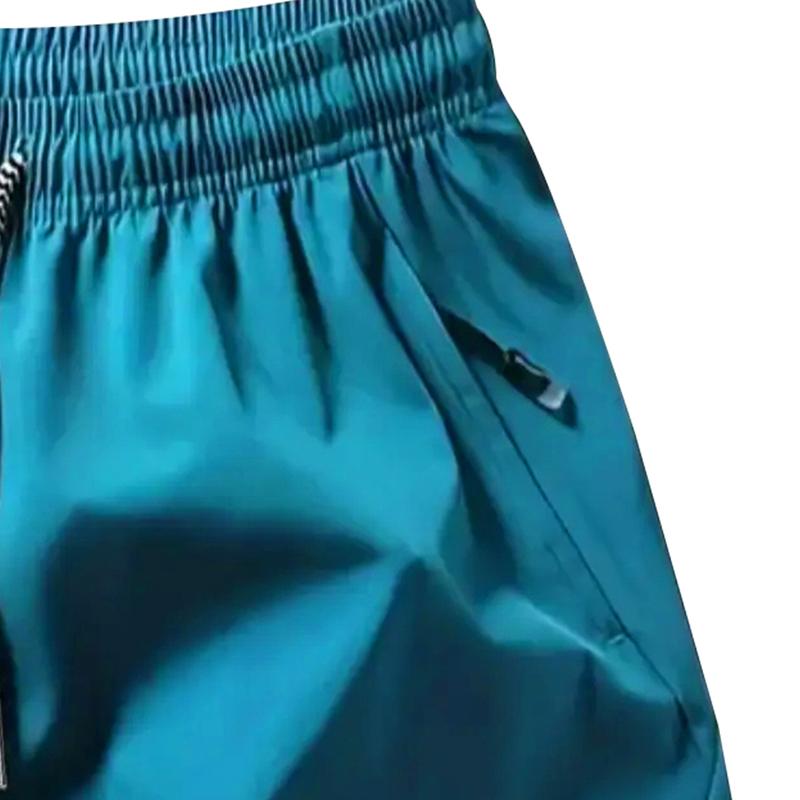 Men's breathable casual two-piece shorts with zippered pockets to prevent items from falling during sports, suitable for outdoor running, gym workouts, basketball quick-dry comfortable shorts